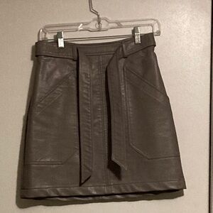 Wishlist Apparel Faux Leather Mini Skirt